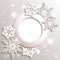 Sparkling Christmas Snowflake Background