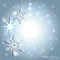 Sparkling Christmas Star Snowflake Background
