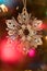 Sparkling Christmas Tree Ornament with Bokeh