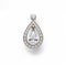 Sparkling Diamond Pendant In High-key Lighting: A Stunning Piece Of Dansaekhwa Jewelry