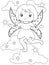 Sparkling fairy coloring page