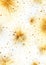 Sparkling Festivities: A Closeup of Golden Fireworks and Floatin