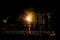 Sparkling firework bursting above Kuala Lumpur and Petaling Jaya (Malaysia)