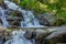 A sparkling jump of a waterfall