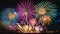 Sparkling Night: The magnificent fireworks display on New Year\\\'s Eve