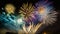 Sparkling Night: The magnificent fireworks display on New Year\\\'s Eve