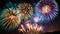 Sparkling Night: The magnificent fireworks display on New Year\\\'s Eve