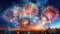 Sparkling Night: The magnificent fireworks display on New Year\\\'s Eve