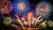 Sparkling Night: The magnificent fireworks display on New Year\\\'s Eve