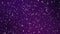 Sparkling particles flickering on a purple background