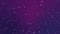 Sparkling particles flickering on a purple blue background