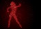 Sparkling Pixels Dancing Woman