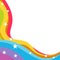 Sparkling Rainbow Corner Children Background Banner