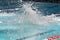 Sparkling splash from a competitive swimmer