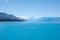 Sparkling turquoise water of Lake Pukaki, NZ