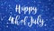 Sparkly blue Independence Day greeting card video