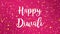 Sparkly bright pink Happy Diwali greeting card video