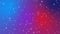 Sparkly light particles moving across a red purple blue gradient background