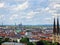 Sparrenburg view over Bielefeld city and the Teutoburg Forest