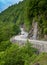 Sparrow Bush, NY - USA - June 18, 2021: a view of the Hawk`s Nest, a scenic location outside Port Jervis. Known for its winding