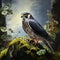 Sparrowhawk, Accipiter nisus  Made With Generative AI illustration