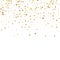 Sparse gold confetti luxury sparkling confetti. Sc