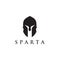 Sparta warrior logo design vector template
