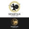 Spartan Hero Achilles Ares Greek Logo Design Template