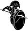 Spartan Hoplite Medieval Soldier Shadowed Illustration