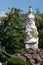 Spartan mothers tell their sons, â€œWith your shield or on itâ€. Statue of the city of Ioannina with the inscription `