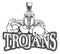 Spartan Trojan Bowling Sports Mascot