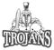 Spartan Trojan Bowling Sports Mascot