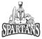 Spartan Trojan Golf Sports Mascot