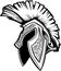 Spartan Trojan Helmet Mascot Image