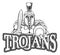 Spartan Trojan Tennis Sports Mascot