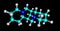 Sparteine molecular structure isolated on black