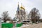 Spas-Zagorje, Russia - March 2016: Church of the Transfiguration of the Lord of the late 17th century