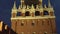 Spasskaya Tower on the eastern wall of the Moscow Kremlin at night stock footage video