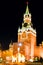 Spasskaya tower at night