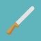 Spatula icon, Palette Knife icon, cooking and bakery equipment f