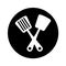 Spatula kitchen cutlery isolated icon