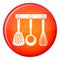 Spatula, ladle and whisk, kitchen tools icon