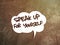 Speak up for yourself, text words typography written on paper, life and business motivational inspirational