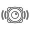 Speaker announcer icon, outline style