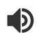 Speaker audio icon. Volume voice control on off mute symbol. Flat application interface sound sign button. Vector illustration.