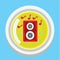 speaker button. Vector illustration decorative design