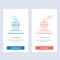 Speaker, Person, Presentation, Professional, Public, Seminar, Speech  Blue and Red Download and Buy Now web Widget Card Template