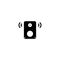 Speaker thin Icon vector templates illustrator graphic design thin line icon on white background good for Music