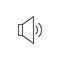 Speaker volume sound line icon