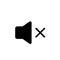 Speaker Volume Symbol flat black Icon Vector Design Illustration